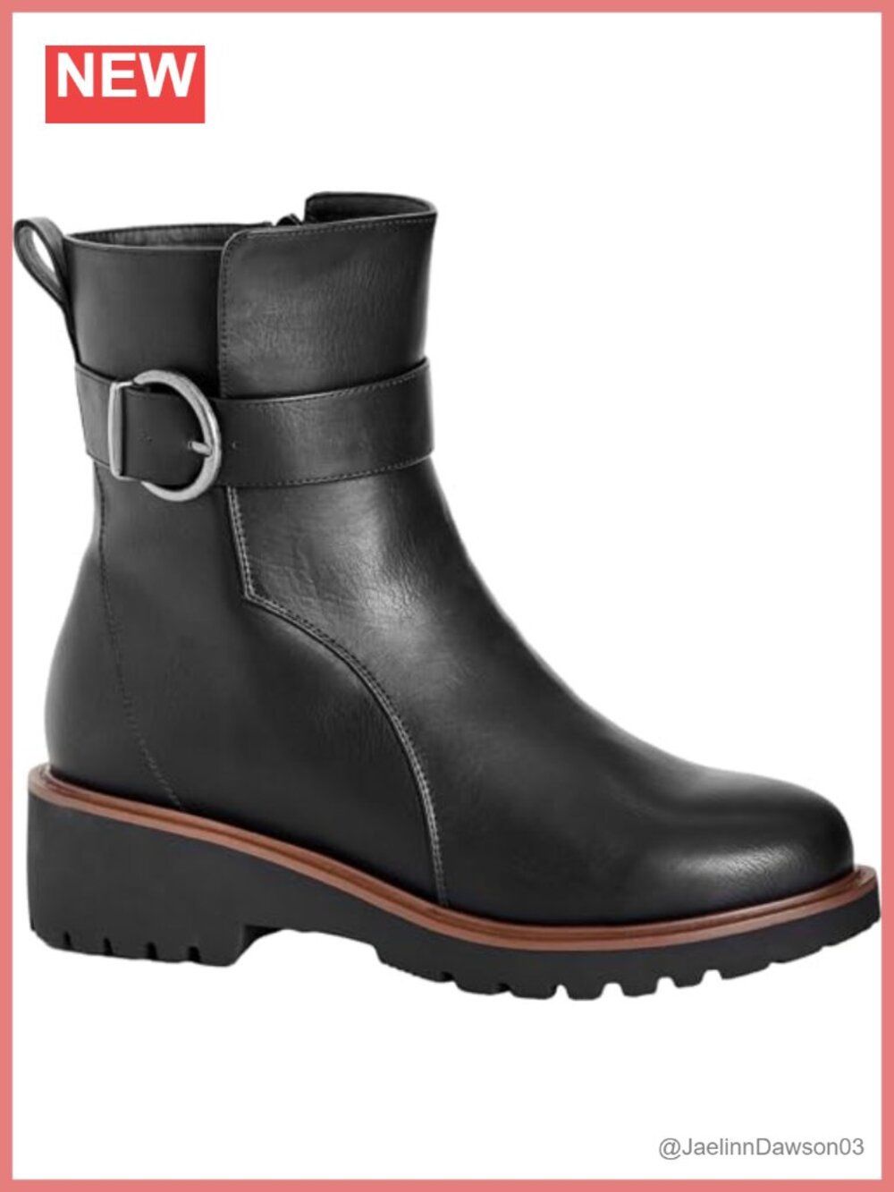 Wide Fit Faux Suede Ankle Boot, Women's Slip-On Block Heel Bootie